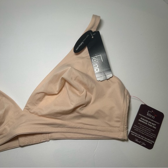 NWT Felina Nude/Tan Blissful Comfort Bralette Size L/XL - Picture 7 of 9